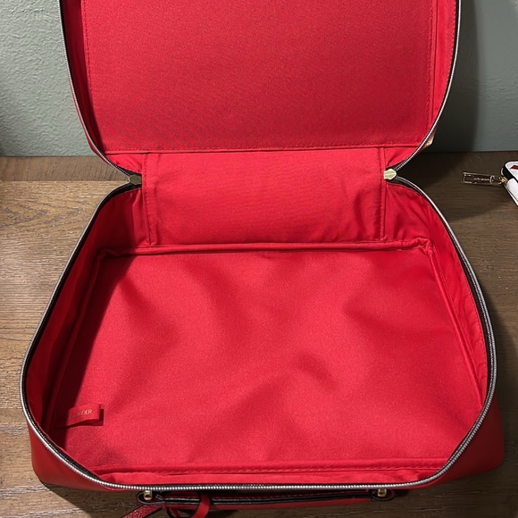 New Estée Lauder Red Hearts Spades Clubs Diamonds Makeup Tote Bag. 12.5x9.5"NWOT - Picture 4 of 4